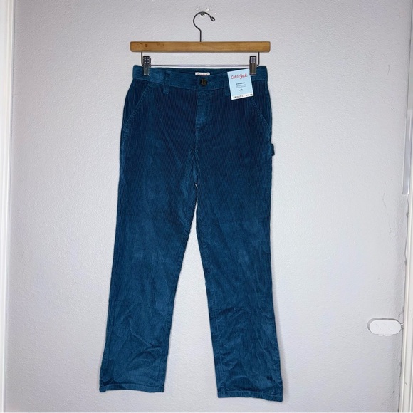 New Kids Cat & Jack Blue Corduroy Kids Boy Pants Sz 10 - Picture 3 of 11
